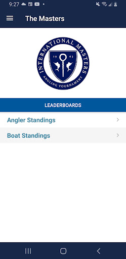 Android application Masters Angling Tournament screenshort