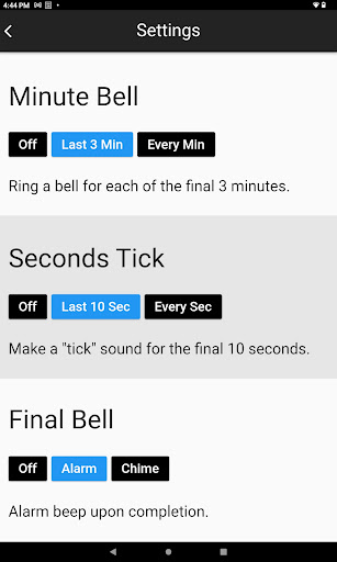 1-Button Timer Screen 3