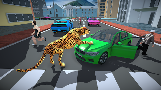 Android application Wild Cheetah Simulator Game 3d screenshort