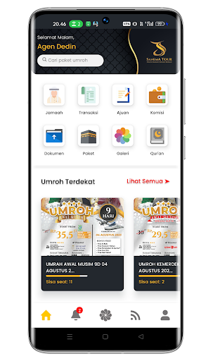 Android application Agen Sanema Tour screenshort