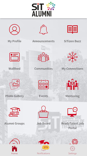 Android application SIT Alumni screenshort