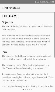 Golf Solitaire - Screenshot 4