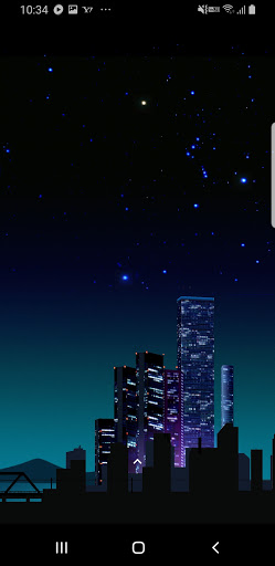 Android application City Night View 3D Live Wallpa screenshort