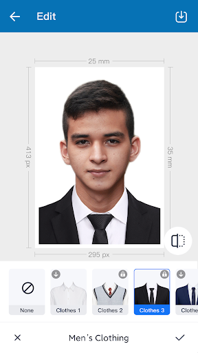 Screenshot of ID Photo & Passport Portrait