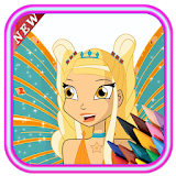 winx coloring book-new pages icon
