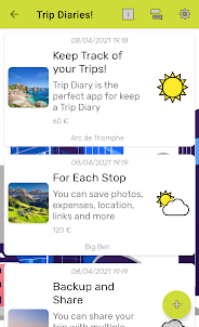 Trips Diary, Track your trips!