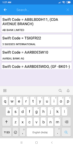 Swift Codes Screenshot 3 - AppWisp.com