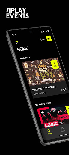 Android application 4Play Events screenshort
