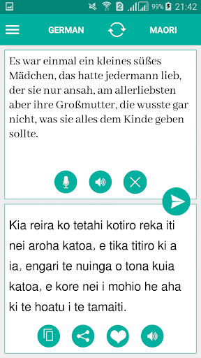 Android application Maori German Translator screenshort