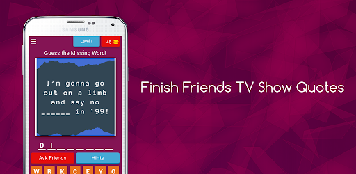 Finish Friends TV Show Quotes