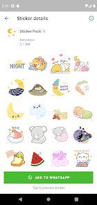 Captura de Pantalla 9 Stickers de Buenas Noches con  android