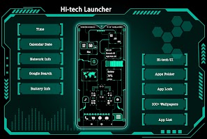 Hi-tech Launcher 2022 -AppLock