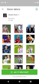 Captura de Pantalla 11 Ronaldo Stickers con moviento  android