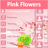 GO SMS Pink Flowers icon