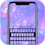 Purple Holographic Keyboard Ba