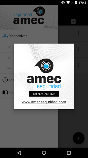 Android application Amec Seguridad EasyView screenshort