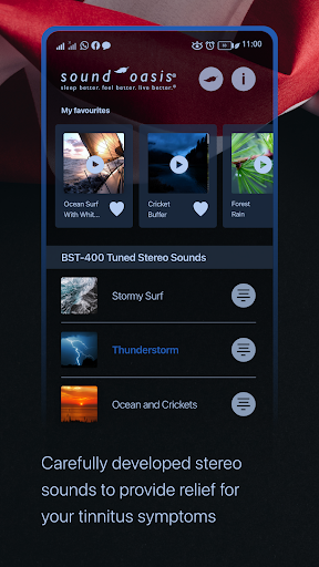 Android application Sound Oasis BST-400 screenshort