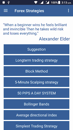 Android application Best Forex Strategies screenshort