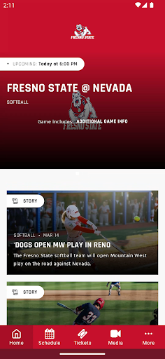 Android application Fresno State Bulldogs screenshort