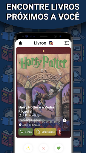 Android application Livroo: Livros Perto e Leitura screenshort