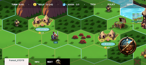 Android application Magic And Dragons : 4X Battle screenshort