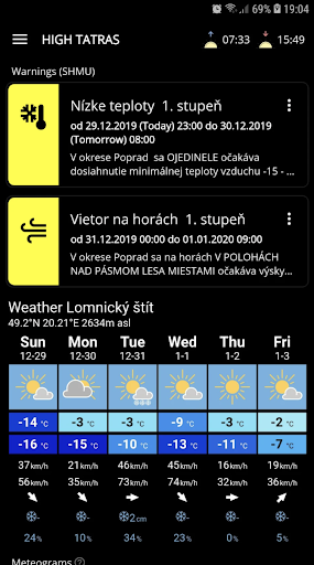 Idem Hore - Počasie na horách Screen 3