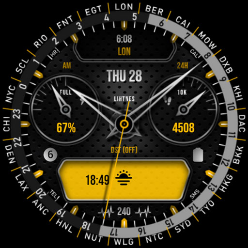 World Time Watch Face 038 Download on Windows