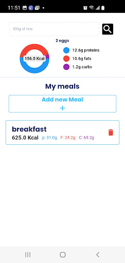 Android application Caloreasy: AI Calorie Counting screenshort