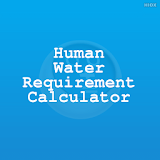 Human Water Requirement Calci icon