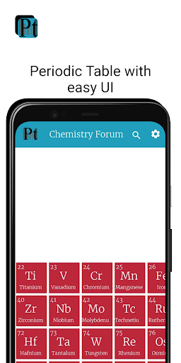 Android application Periodic Table screenshort