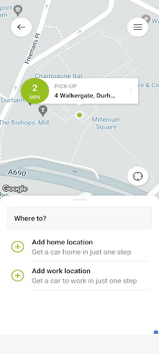 Nearby Durham Taxis Screen 2