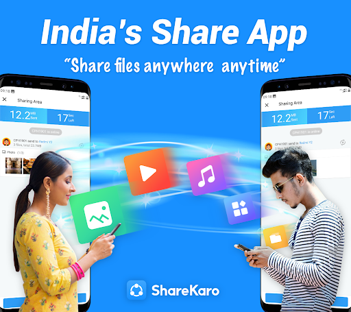 Android application ShareKaro:File Share & Manager screenshort