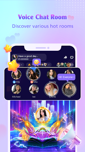 Android application AloParty - Voice Chat Room screenshort
