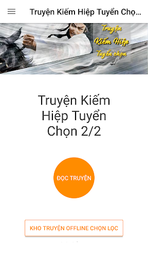 Android application Truyện kiếm hiệp tuyển chọn - screenshort