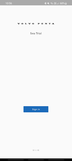 Android application Volvo Penta SeaTrial App screenshort
