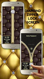 Diamond Zipper Screen Lock App
