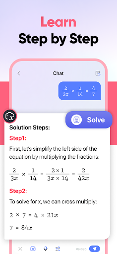 Ask Chatbot - AI Math Tutor Screen 2