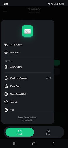 TempGBox - Temp mail