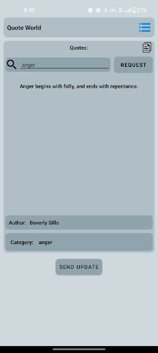 Quote World Screen 3