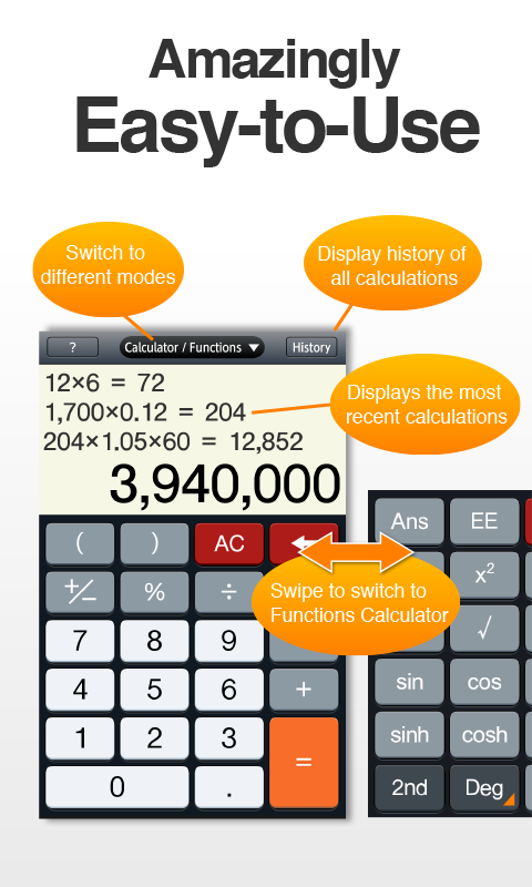 Android application Ultra Calculator screenshort