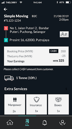 TheLorry - Partner App Screen 3