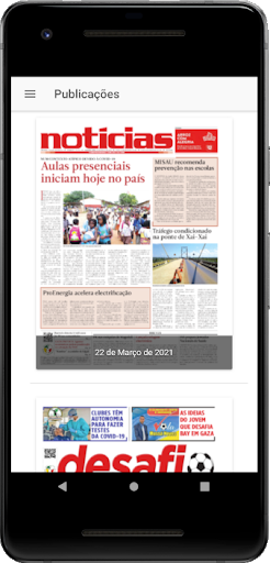 Android application Notícias Digital screenshort