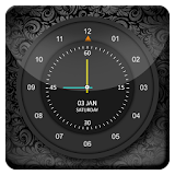 Abstract Black HD Analog Clock icon