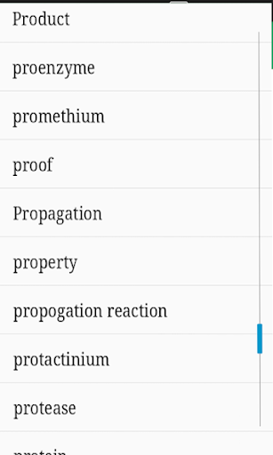 Chemistry Dictionary Screen 3