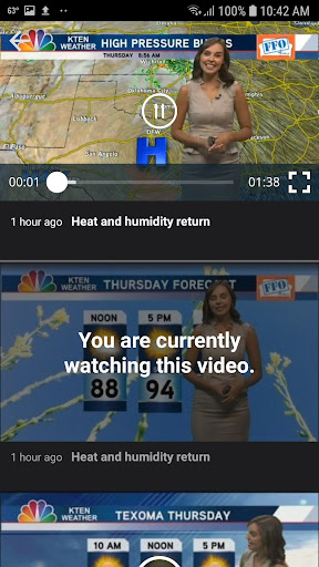 KTEN Weather Screen 2