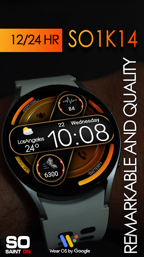 Android application SO1K14 Digital Watchface screenshort
