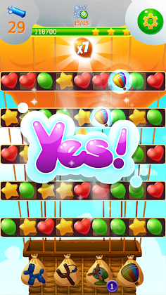 Balloon Match 3: Paradise Pop - Screenshot 1