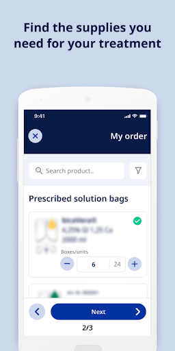 Fresenius MyOrders Screen 2