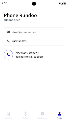 Rundoo POS Screen 2