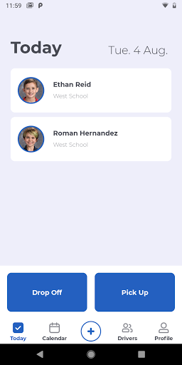 Android application SchoolPass screenshort